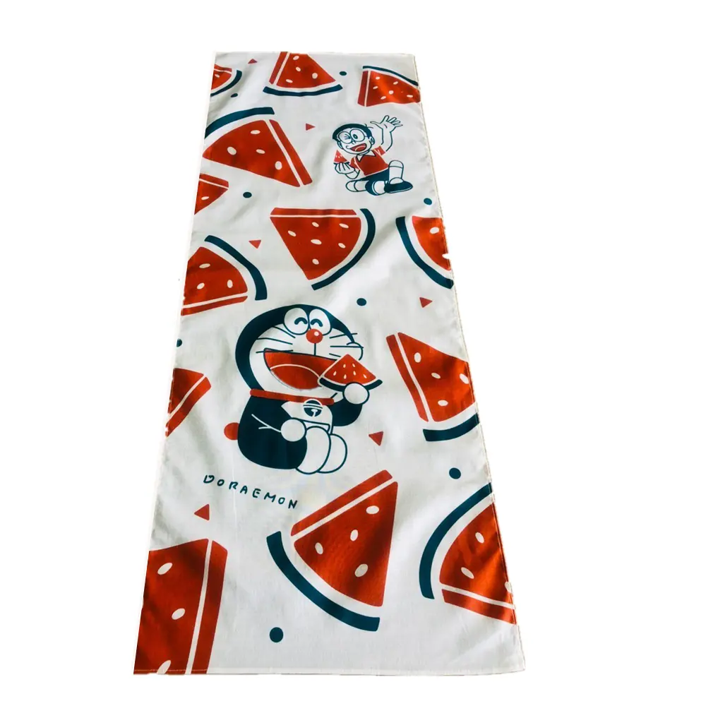 Japanische baumwolle traditionellen hand handtuch verwendet in tee zeremonie doraemon individuell bedruckte design tenugui