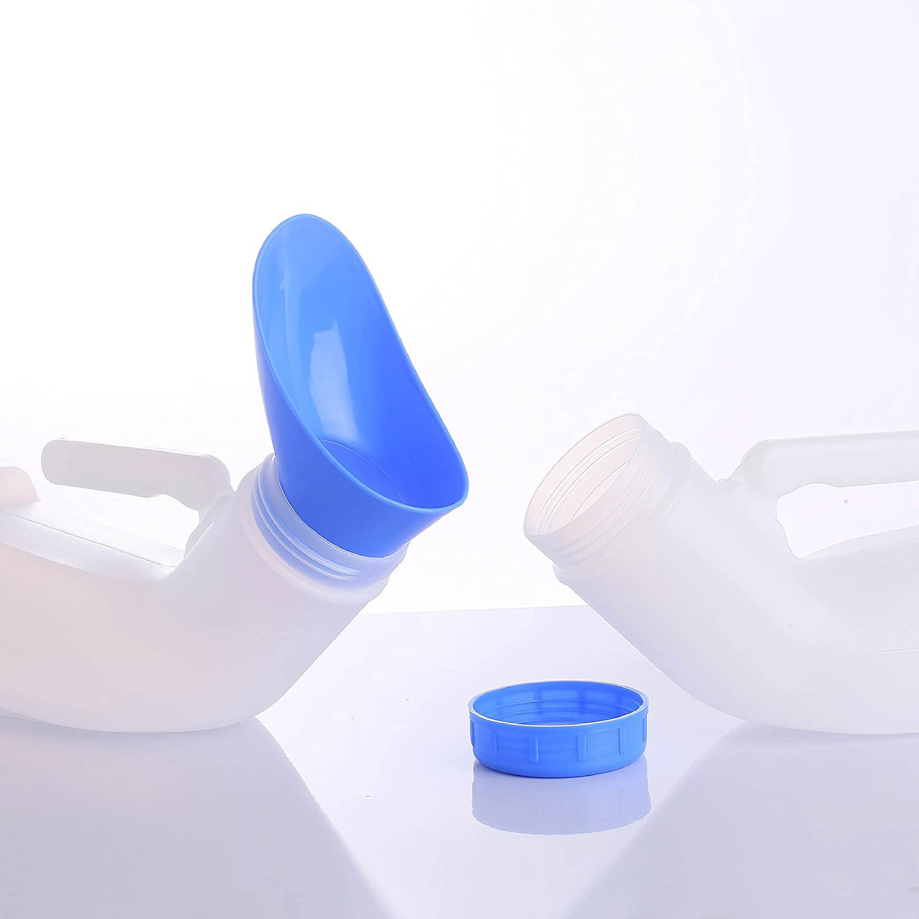 Transparent avec couvercle bleu