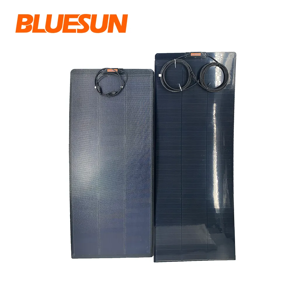 Ev kullanımı için küçük güneş panelleri 110w 250w 300w 350w RV tekne ve çatı için esnek güneş paneli