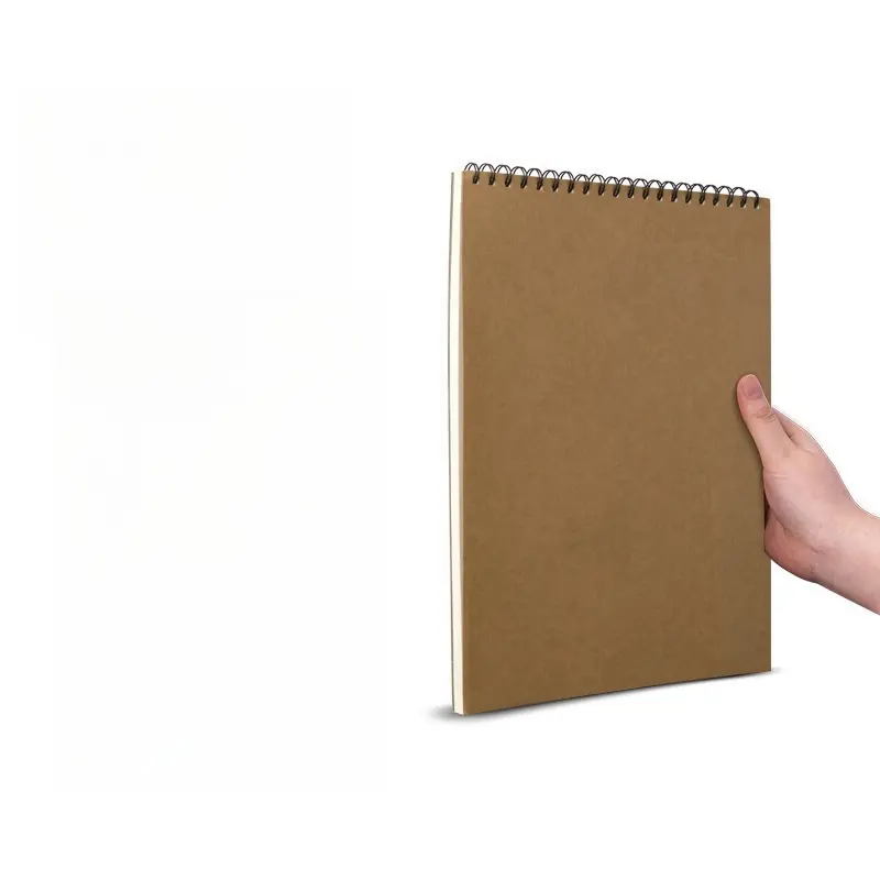 Grosir kertas kerajinan Hardcover perlengkapan sekolah Notebook buku gambar siswa buku gambar Spiral buku sketsa