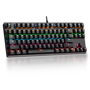 PD701f Customized Color <strong>Keyboard</strong> Double Injection Keycaps 87keys Purple <strong>Computer</strong> Desktop Wired <strong>Keyboard</strong> - Product Image 1