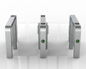 Hot Selling Swing Barrier Turnstile Gate Wide Lane Pedestrian Flap Barrier with Face Recognition and RFID <strong>Access</strong> <strong>Control</strong> - Product Image 1