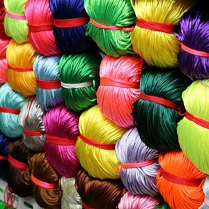 1mm 2mm Korea <strong>String</strong> Polyester Drawstring Cord China Knotted Cord - Product Image 3