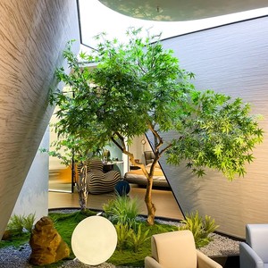 Dekorasyon sahte ağaç projeleri özelleştirilmiş gerçek fabrika hızlı teslimat yapay kırmızı akçaağaç ağaçları - Product Image 5