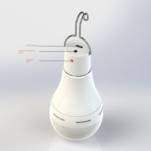 Taşınabilir açık USB şarj edilebilir LED lamba ampul ışık hafif plastik uzaktan kumanda acil güç dağıtım ekipmanları