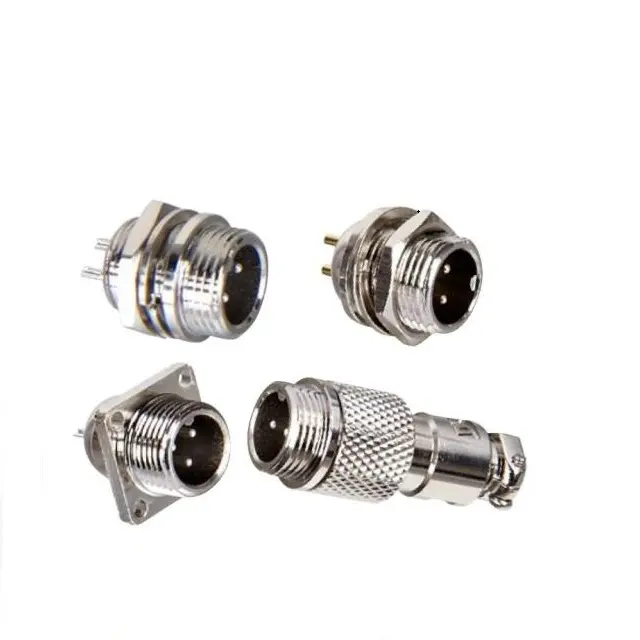 Mirco jack connector-gx12 kabel stecker 2 3 4 5 6 pin mit CE ROHS zertifiziert