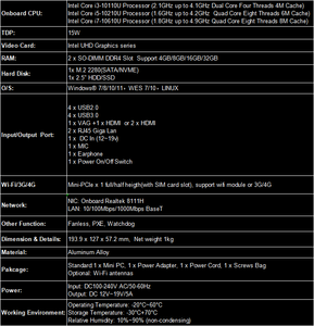 Hot Sell Intel 10th Gen I3 I5 I7 <strong>Embedded</strong> Desktop <strong>Computer</strong> 2*HD MI 2*COM 2*LAN Fanless Industrial Mini PC - Product Image 6