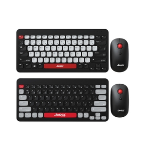 Mini combo de ratón inalámbrico 4D BT con 79 teclas Teclado de oficina Delgado Teclas de colores mezclados Interfaz USB Nuevo teclado para computadora portátil - Product Image 3