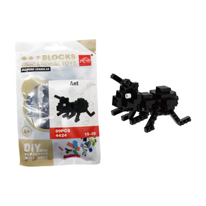 プラスチック製ミニビルディングブロック6種類クリエイティブ組み立て3D昆虫マイクロビルディングブロックセットDIYおもちゃ - Product Image 5