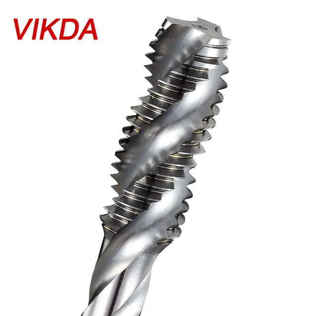 Vikda m35 ferramentas de corte, cobalto-recipiente hss ferramentas de máquina de alta qualidade ferramentas de corte de rosca espiral torneiras de flauta