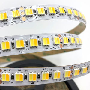 Çift renkli Led bant ayarlanabilir beyaz çift renkli şerit IP20 IP65 24V 10mm PCB değiştirilebilir 2835 İki-in-one LED iki renkli şerit işık - Product Image 2