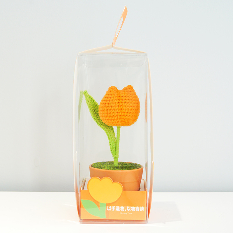Tulipe orange, une tête