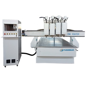 YN1325 YN1530 YN2040 Heavy Duty Independente <span class=keywords><strong>Multi</strong></span> 4 Spindle Head Madeira porta do armário Carving <span class=keywords><strong>cnc</strong></span> <span class=keywords><strong>Router</strong></span> Máquina com Trabalho Estável