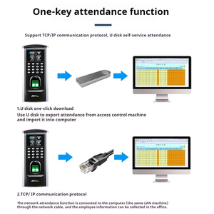 ZKT controllo di accesso autonomo biometrico tempo di registrazione dell'impronta digitale dipendente presenza macchina lettore di schede a colori - Product Image 6
