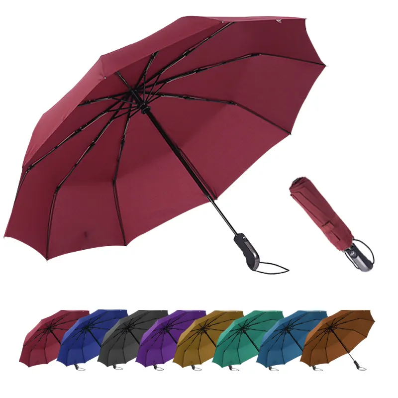 Paraguas ô dù bán buôn 3 lần 10 xương sườn nhỏ gọn ô dù UV bảo vệ tùy chỉnh ô dù với logo cho mưa