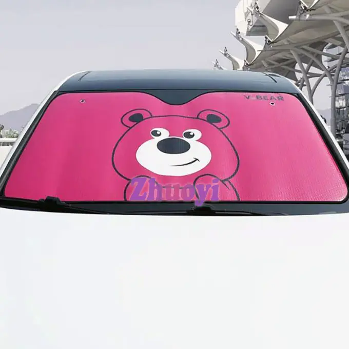 Parasoles delanteros de coche con impresión personalizada, cortina retráctil para techo solar, accesorios interiores, parasol, protector de ventana, cubierta Universal