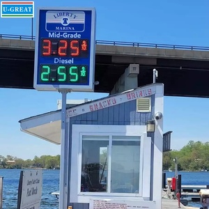 Прямая продажа с фабрики формат 8,888 8,889/10 цифровой 7-сегментный 12 дюймов светодиодный ценовой дисплей доска для автозаправочной станции дисплей - Product Image 4