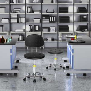 Có thể điều chỉnh ESD phòng thí nghiệm ghế Phân bảng điều chỉnh thiết kế kim loại/polypropylene hội thảo phòng sạch bệnh viện trường hóa học máy tính - Product Image 1