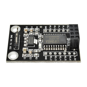 Placa de desarrollo inalámbrico MCU STC15F204, módulo de enchufe NRF24L01 con módulo de interfaz Serial inalámbrica de 8 pines, NRF24L01 - Product Image 1