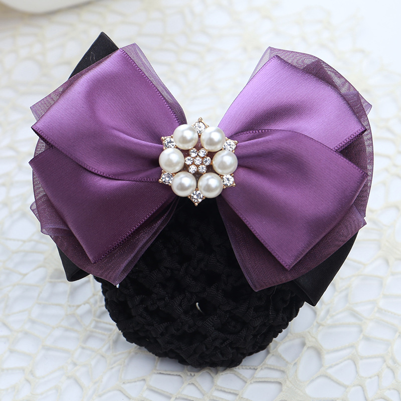 Six-pearl cross purple-purple yarn jf