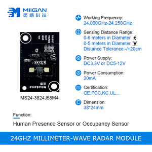 占有センサーモーション検出器mmWaveレーダーセンサーMIIGAN24GHZミリ波レーダーモジュール - Product Image 2
