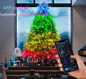 10m 100 <strong>LED</strong> Smart App Controlled <strong>String</strong> <strong>Lights</strong> <strong>Multi</strong> Coloured for Christmas Decorations - Product Image 1