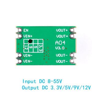 Nuevo módulo de fuente de alimentación reductor de placa regulada Buck 2A entrada 8-55V salida DC a DC 3,3 V/5V/9V/12V A04 PCB electrónico - Product Image 6