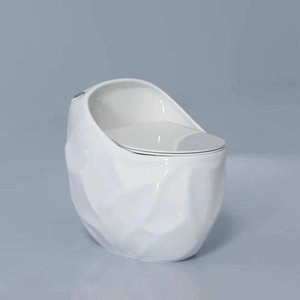 Modern tasarım banyo sıhhi tesisat seramik yıkama aşağı sifonik tek parça tuvalet büyük delik kayış Ptrap WC tuvalet