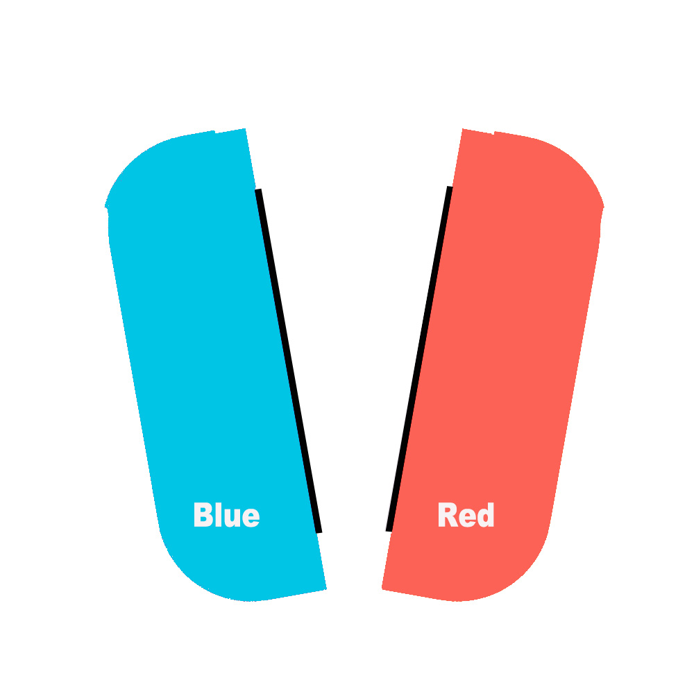 Bleu et rouge