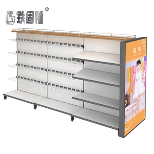Commercio all'ingrosso di metallo rack gancio display stand merchandise display stand con ganci