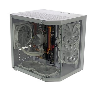 Pcooling Custom Computer Case Producción Pc Glass Pc Cube Case Gaming Pc Case Mid Tower con fuente de alimentación - Product Image 2