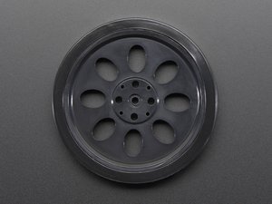 25T Servo Wheel with Unisex Rubber Tire Radio <strong>System</strong> and Gyro for Intelligent Robot Car Education DIY Kit and Competition