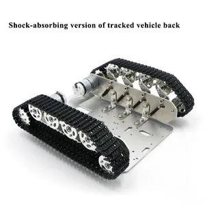 Cheapest 8KG Big Load Shock Absorb Tracked Robot Tank <strong>Car</strong> Chassis Smart Vehicle for <strong>Arduino</strong> with 12v Metal Encoder Motor - Product Image 2