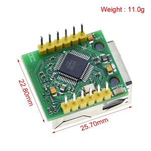 Electrónica inteligente, Chip W5500, nuevo convertidor SPI a LAN/ Ethernet, TCP/IP - Product Image 2