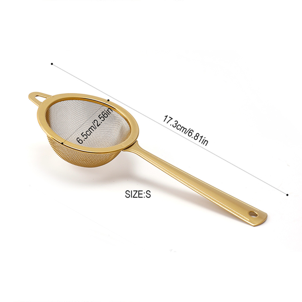 6,5 cm doré