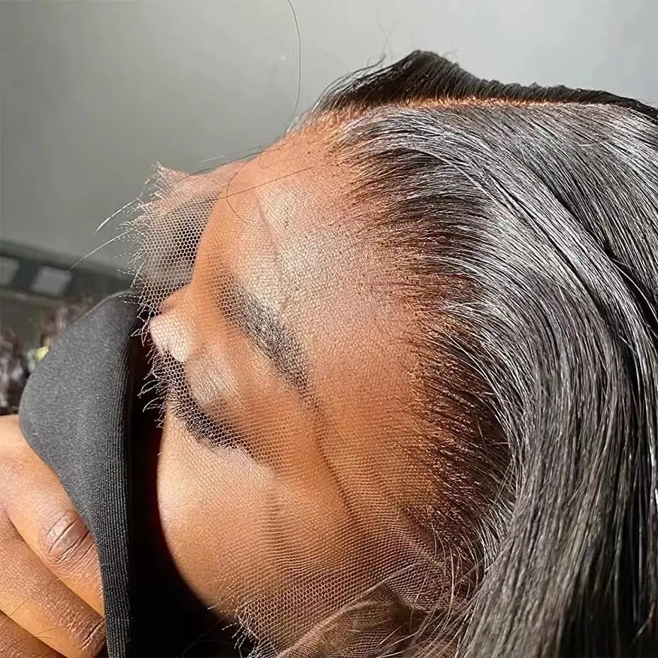 Goodluck 13x4 Transparente HD-Spitzen perücke für amerikanische schwarze Frauen 13x6 Hd Lace Frontal Perücken Volle Perücke Raw Human Hair Lace Front