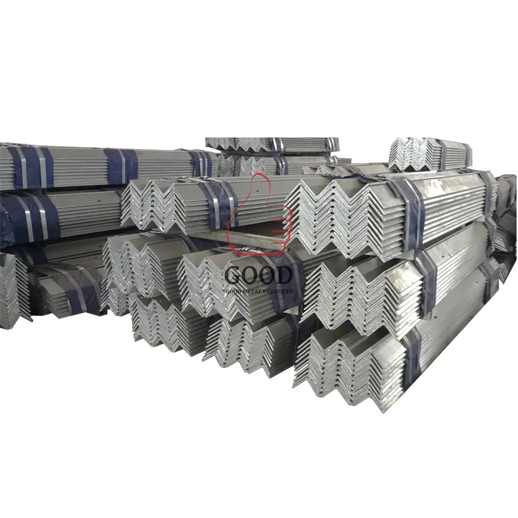 Chinese Manufacturers Hot Selling ASTM Hot Rolled Based Z41-Z60 Galvanized Angle Steel