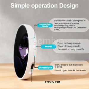 Anime Accessoires Touchscreen Smart Digitale <span class=keywords><strong>Display</strong></span> Badge Elektronische Badge Scherm Bedrijfsnaamplaatje Elektronica Led Badges - Product Image 5