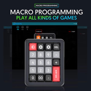 Diseño completo sin llave K812 RGB 19 teclas Teclado Mumeric personalizado de aluminio Mini Teclado mecánico para juegos con cable de intercambio en caliente
