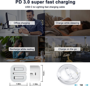 İngiltere tak 20W USB C güç adaptörü Chargeur iphone şarj aleti hızlı şarj kablo adaptörü apple iphone şarj cihazı 16 şarj için - Product Image 6