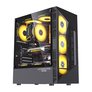 Lovingocool phổ biến nhất Chất lượng cao ATX chơi game trường hợp máy tính để bàn khung máy tính giữa tháp PC gabinete Gamer RGB PC trường hợp - Product Image 1