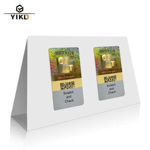 Yiko Custom Security Gold Hologramm Aufkleber Panda Logo 3D-Etikett mit einzigartigem digitalen QR-Code Holo graphischer Aufkleber Blatt druck - Product Image 1
