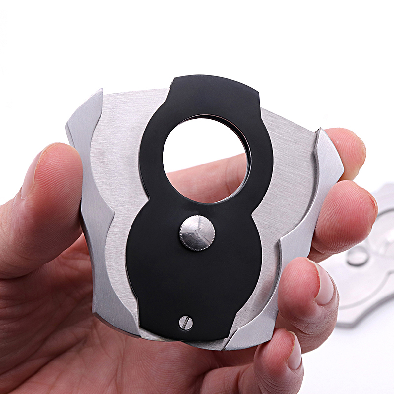 custom stainless steel metal cigar cutter
