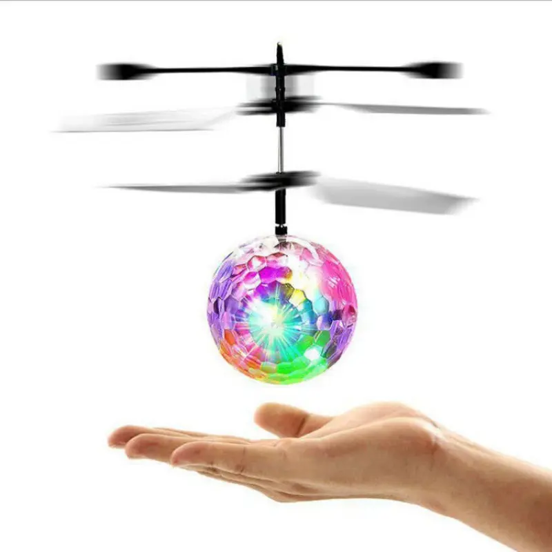 Hot New Flying RC Ball Aircraft Helicóptero Led Flashing Light Up Toy Juguete de inducción Dron de juguete eléctrico para niños