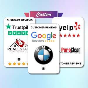 Riutilizzabile NFC Smart Review Card con codice QR 13.56 MHz interfaccia di comunicazione RFID Tap per la revisione con Google - Product Image 5