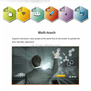 98-Zoll-Smart-LCD-Display mit Multi-Touch-Fingern Interaktives elektronisches Whiteboard im Klassen zimmer Computer bildschirm hinzufügen