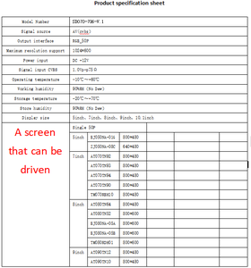 控制器板hd-mi兼容DC12V 7英寸800*480液晶触摸屏10英寸液晶显示面板 - Product Image 2