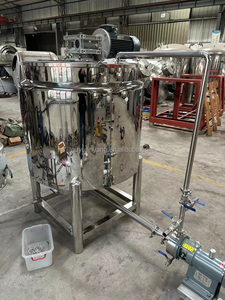 Harici dolaşım yüksek kesme pompası ile Tank 500L karıştırma makinesi ile Inline homojenleştirici mikser - Product Image 6