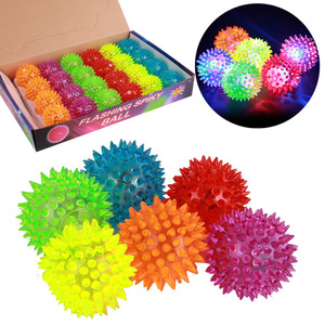 5.5/6.5/7.5CM Pet Flashing Bouncy Ball <strong>Toy</strong> Cats and Dogs <strong>Squeeky</strong> Dog <strong>Toy</strong> Random Color Spike Ball Pet <strong>Toy</strong> - Product Image 1