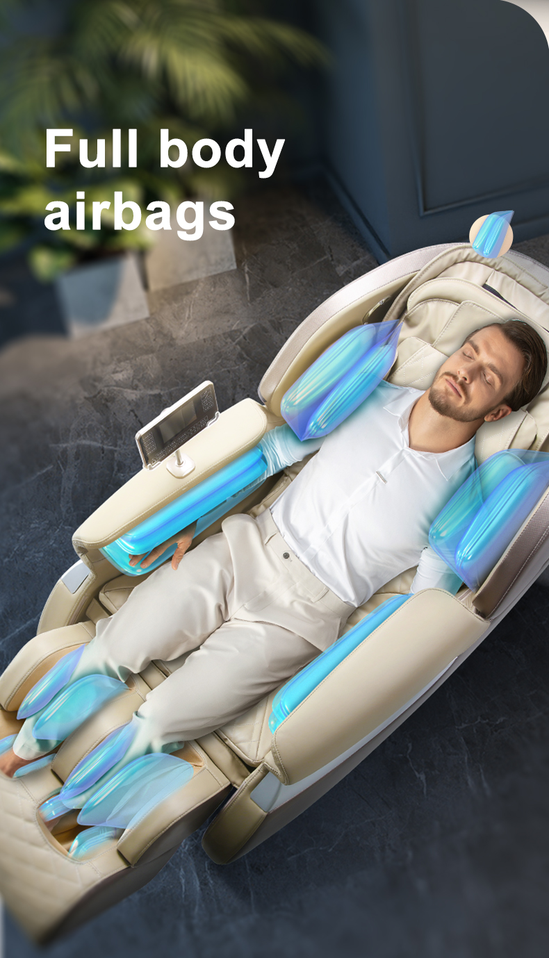 Jare 7688 Cheap Price Electric 4D Zero Gravity Heating Vibration SL-Track Blue-Tooth Factory Hot Sales Full Body Massage Chair